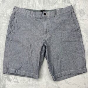 J Crew Stretch Chino Shorts Mens 36 Waist 10.5 Inseam Blue Cotton Blend